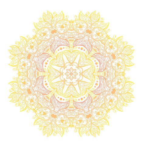 Mandala banner, Indian style. vector