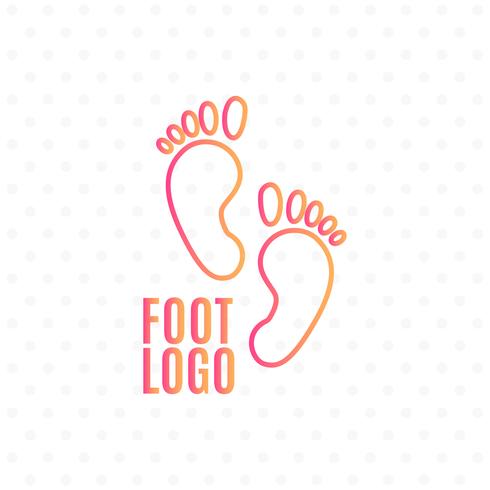 Human footprint sign icon. Barefoot symbol. Foot silhouette. vector