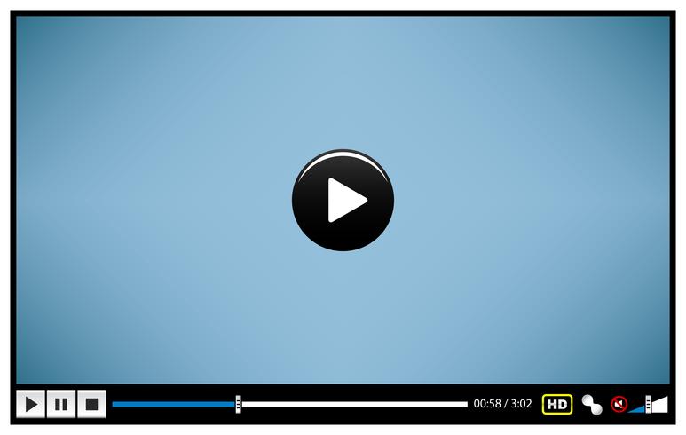 Video Movie Media Player.  vector