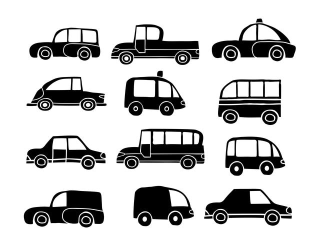 Set of toy car vector