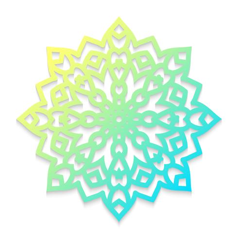 Template snowflakes laser cut and engraved. vector