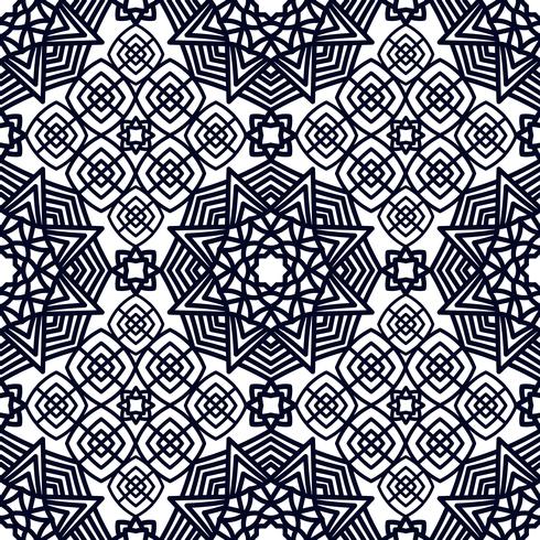 Square Pattern panel for laser cutting with mandalas. vector