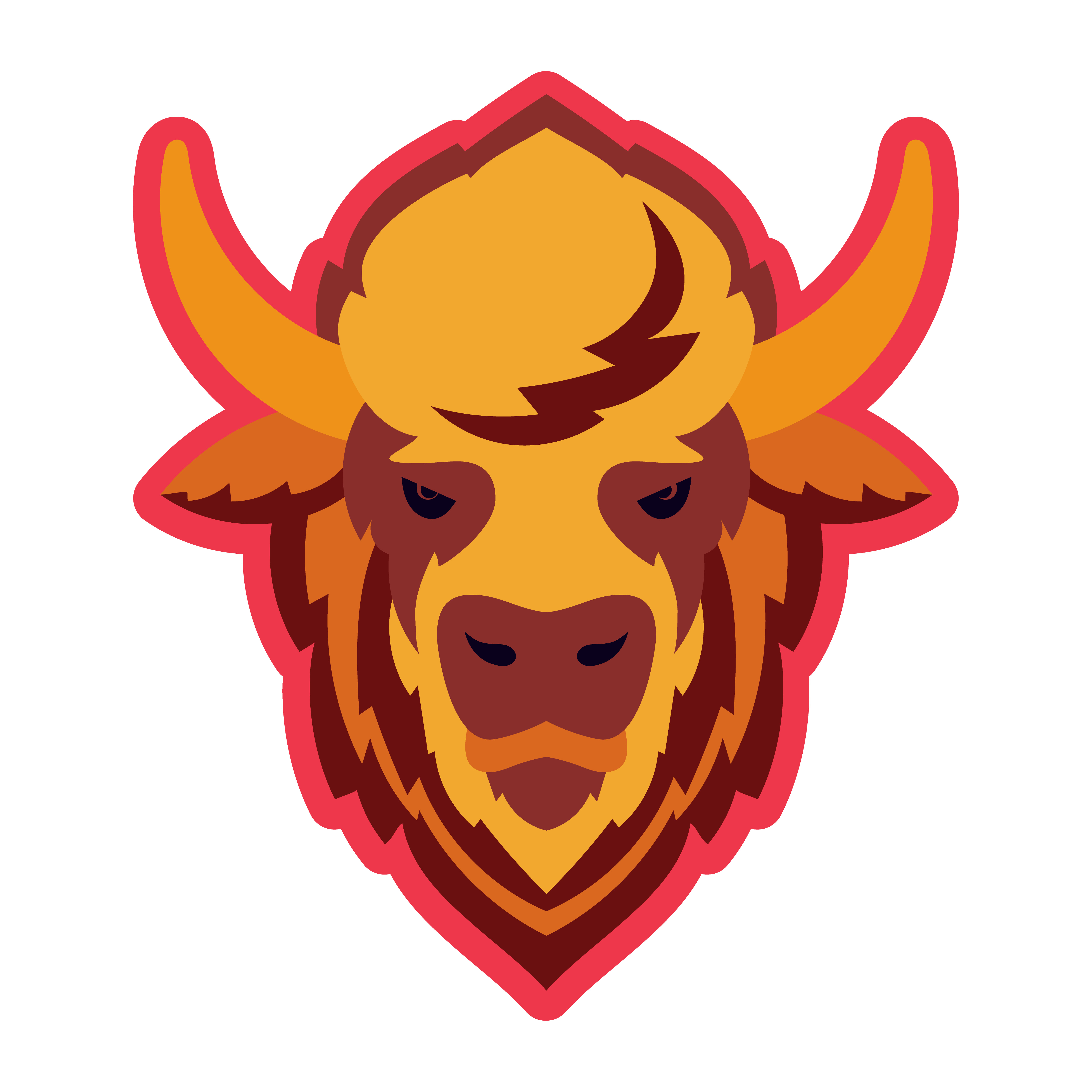 Buffalo Head Mascot 342287 Vector Art at Vecteezy