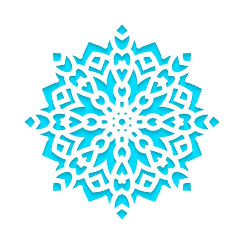 Template snowflakes laser cut and engraved. vector