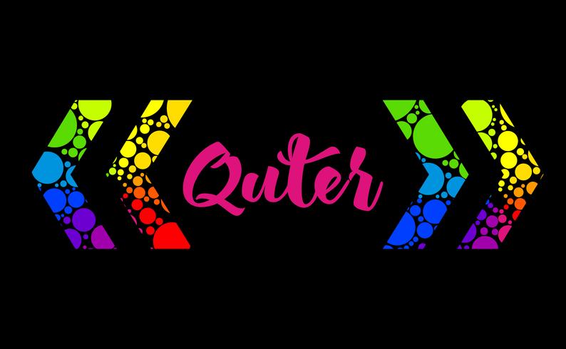 Abstract rainbow text box design with colorful bracket and your text vector