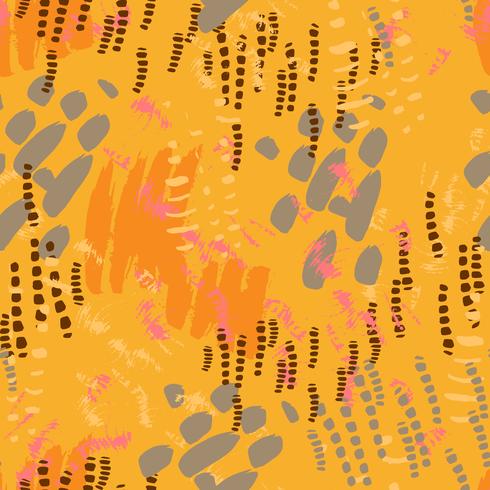 Safari pattern on striped background vector