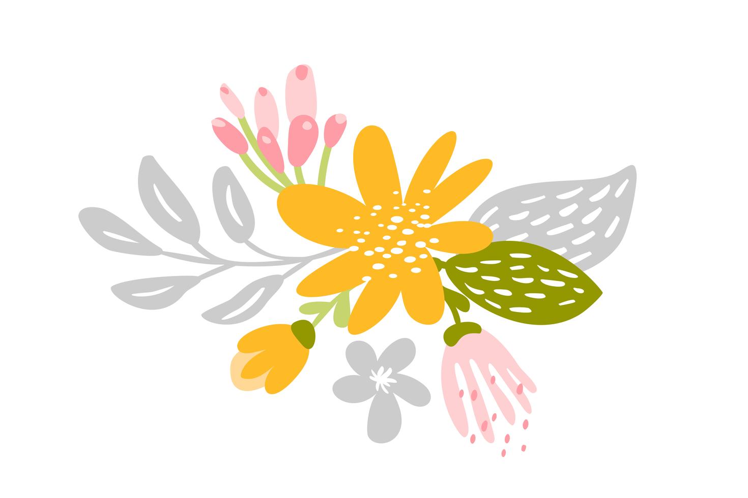 Vector isolated flat flower on white background 342408 Vector Art at