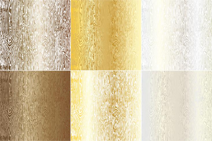 Metallic Woodgrain Textures vector