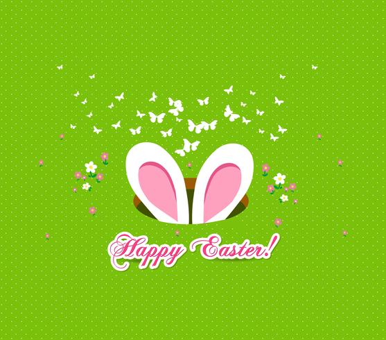 happy easter rabbit and eggs background - Download Free Vector Art, Stock Graphics & Images