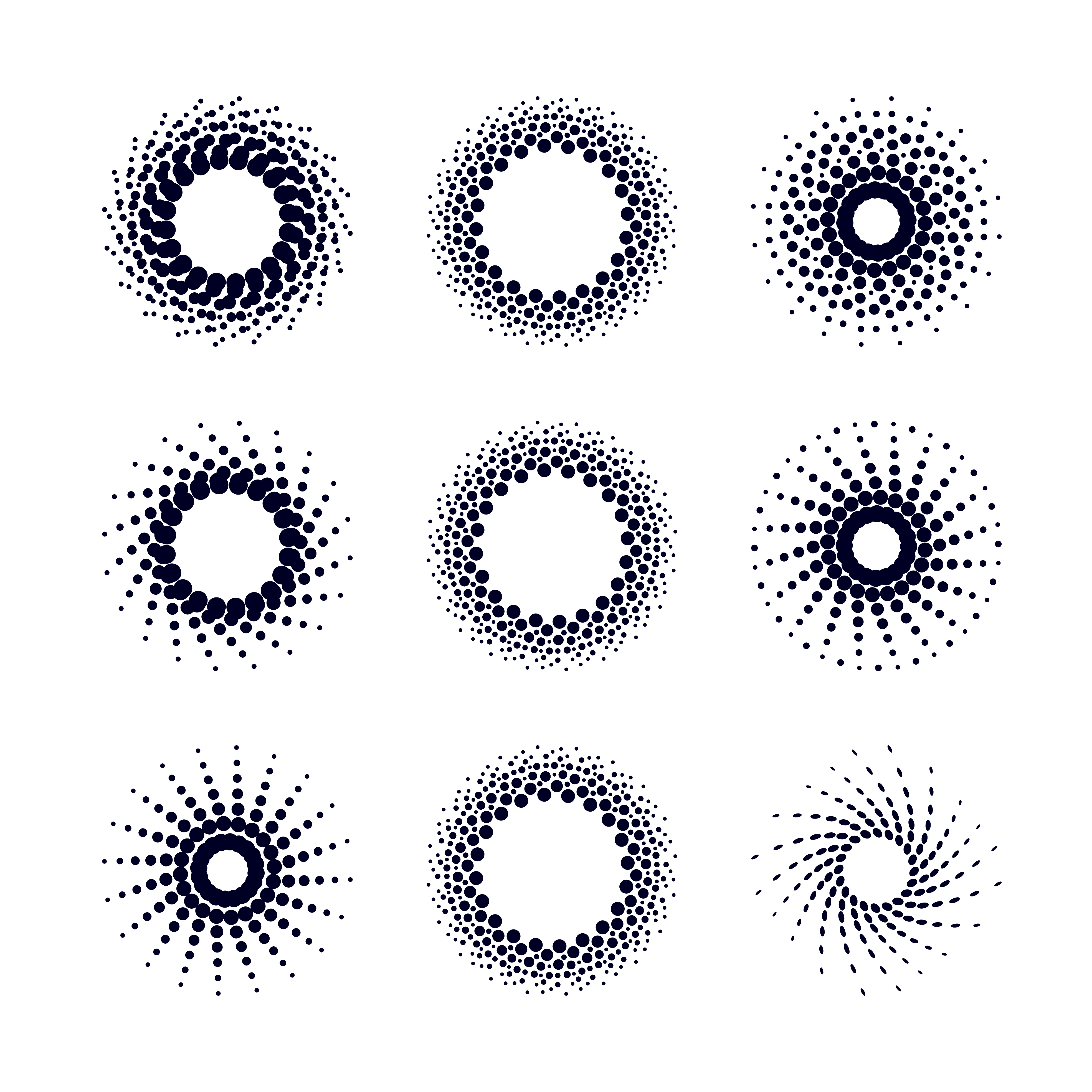 Set Halftone dots circle. 342548 Vector Art at Vecteezy