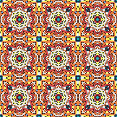 Talavera oblana Mexican seamless pattern vector