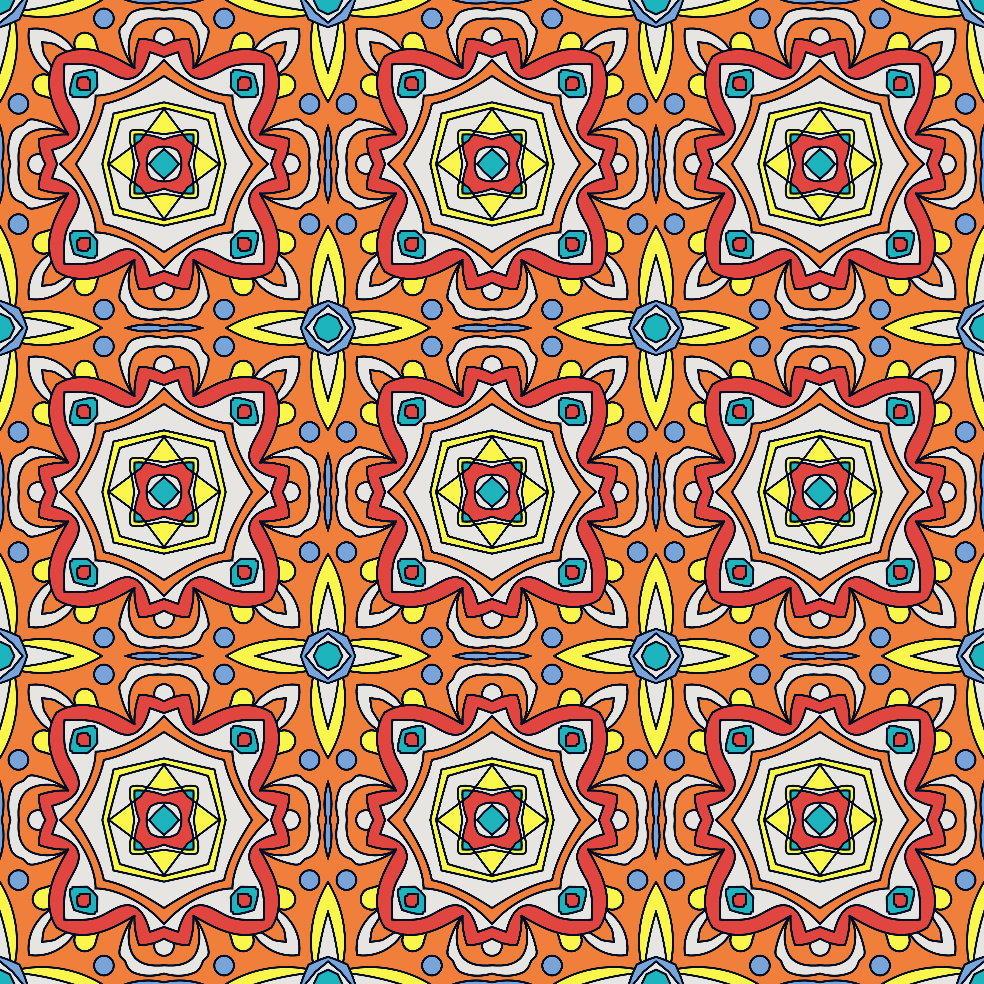Talavera oblana Mexican seamless pattern 342578 - Download ...