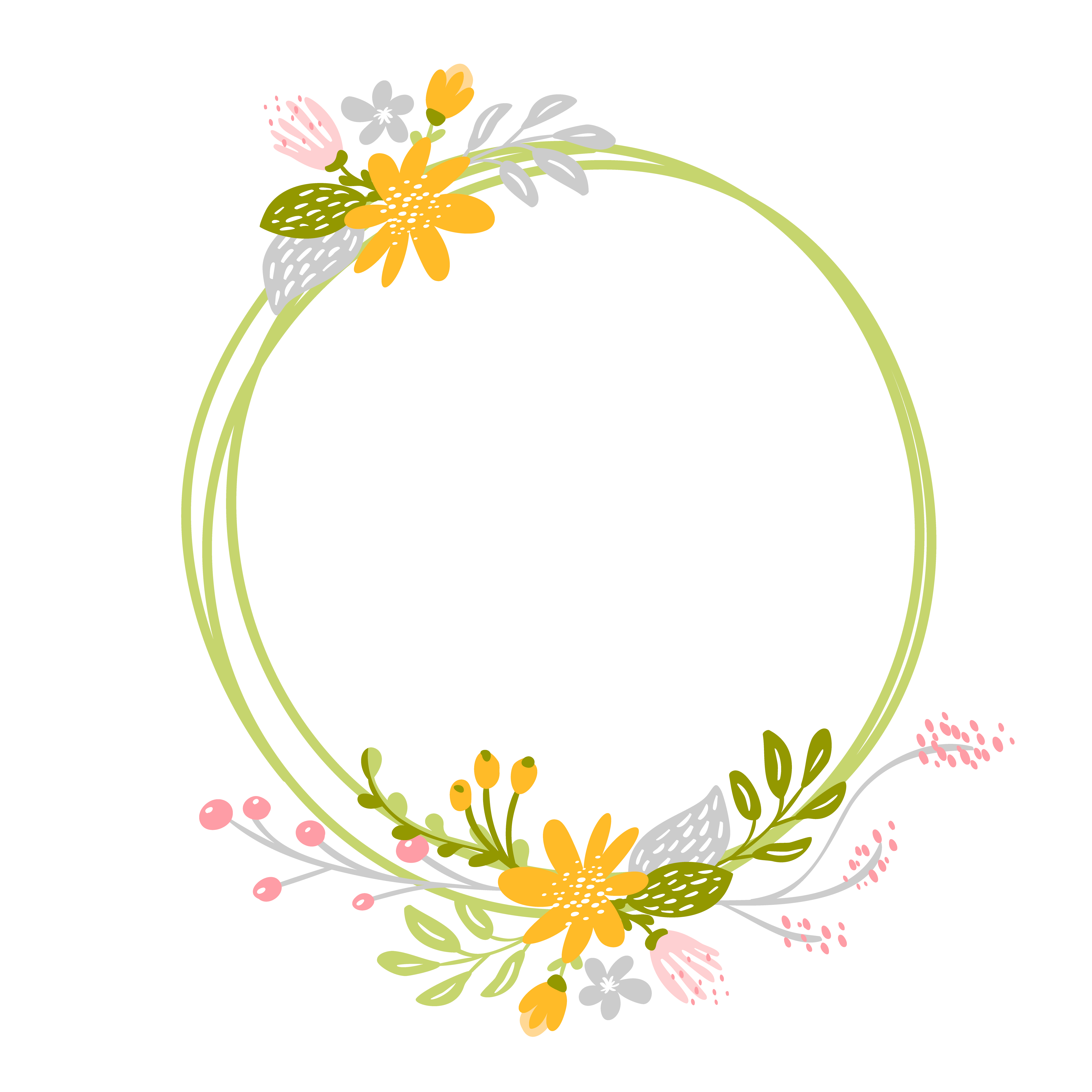 Free Free 301 Vector Flower Wreath Svg SVG PNG EPS DXF File