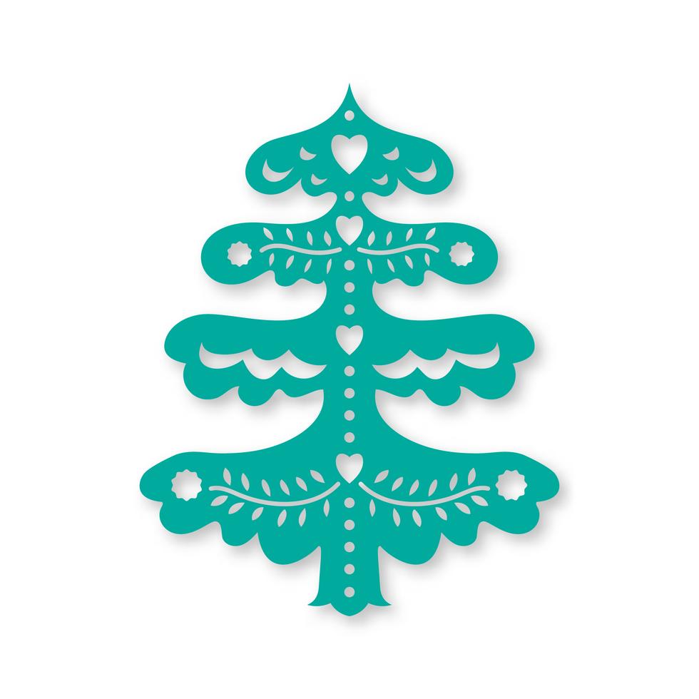 Christmas tree. Laser cutting template 342691 Vector Art at Vecteezy