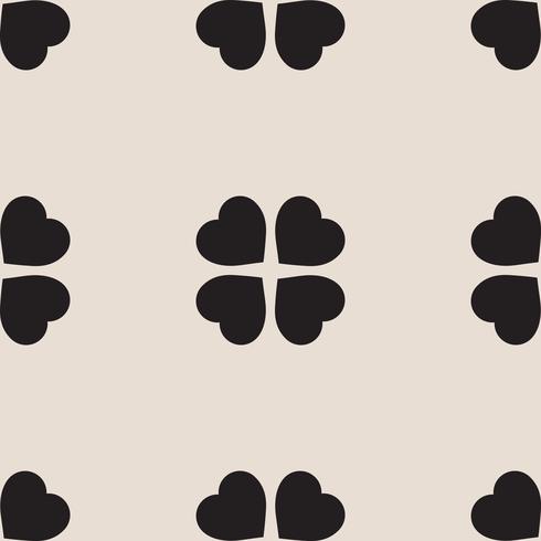 pattern with clover leaves, the symbol of St. Patricks day vector