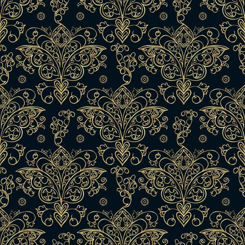 Seamless patterns of Russian motives of northern painting vector
