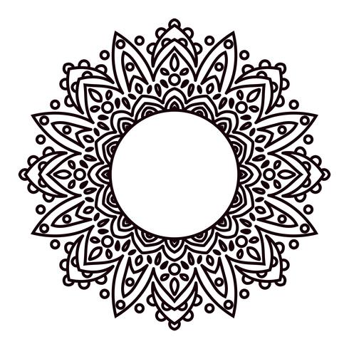 Mandalas. Ethnic decorative elements in a circle.  vector