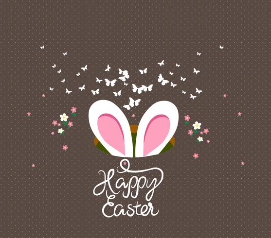 happy easter eggs and bunny greeting card - Download Free Vector Art, Stock Graphics & Images