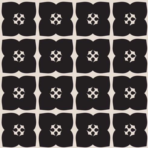 Universal black and white seamless pattern tiling .  vector