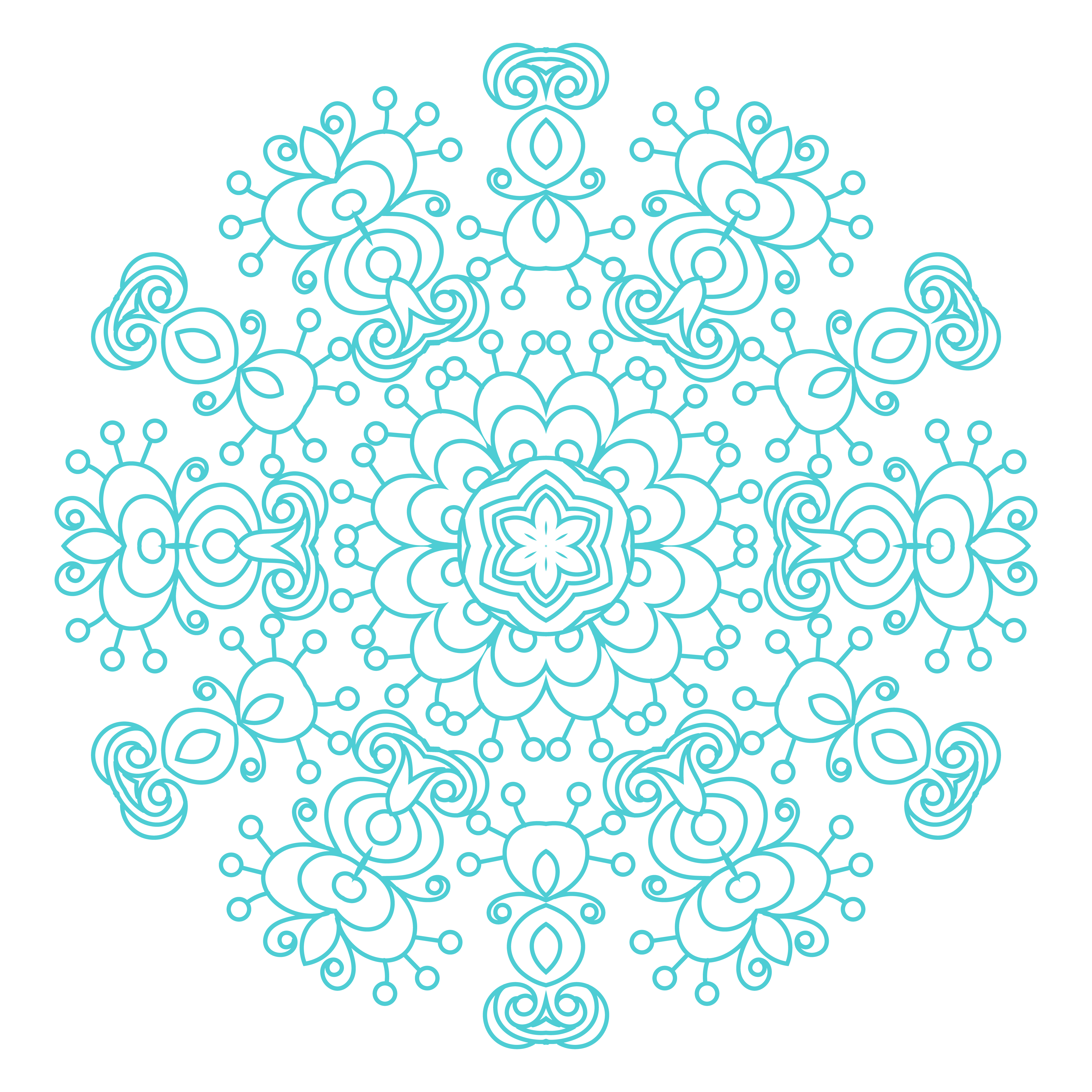 Download Round ornament vintage floral esoteric mandala. 342941 Vector Art at Vecteezy