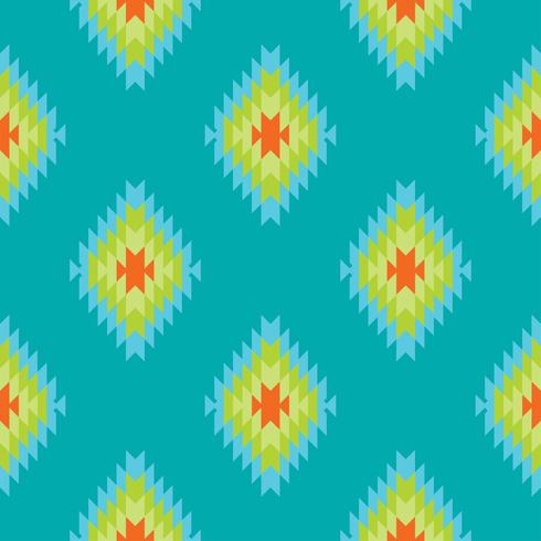 Mexican Folkloric  tracery textile seamless pattern vector