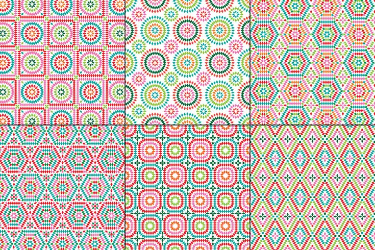 Download granny square patterns on white backgrounds - Download ...