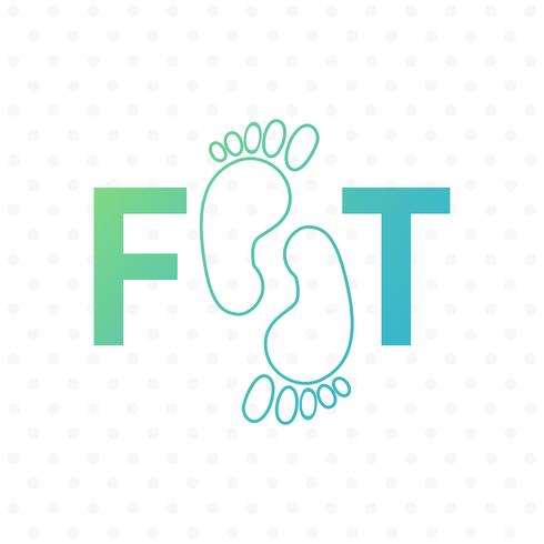 Barefoot symbol. Foot silhouette. vector