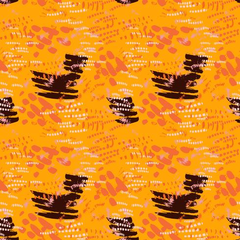 Safari pattern on striped background vector