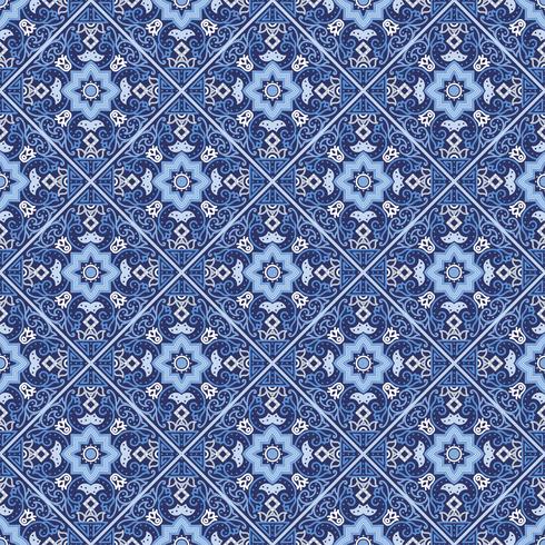 Portuguese azulejo tiles. Seamless patterns.  vector