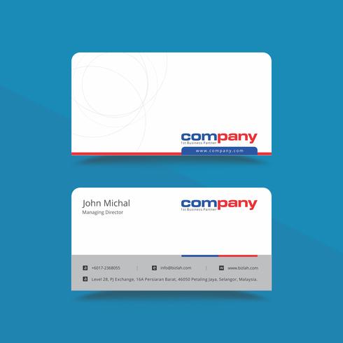 Professional Business Card Design Template  vector