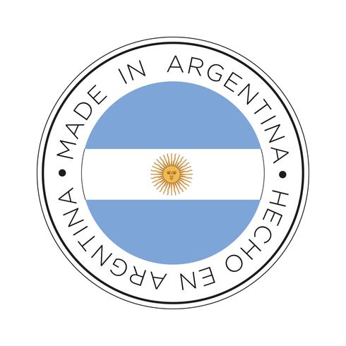 Made in Argentina flag icon. vector