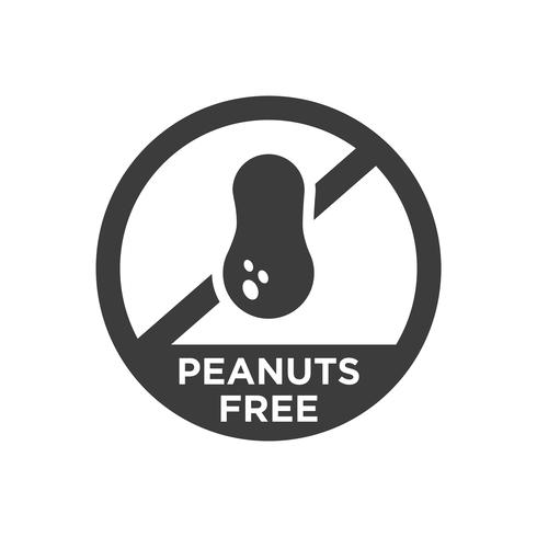 Peanuts free icon. vector