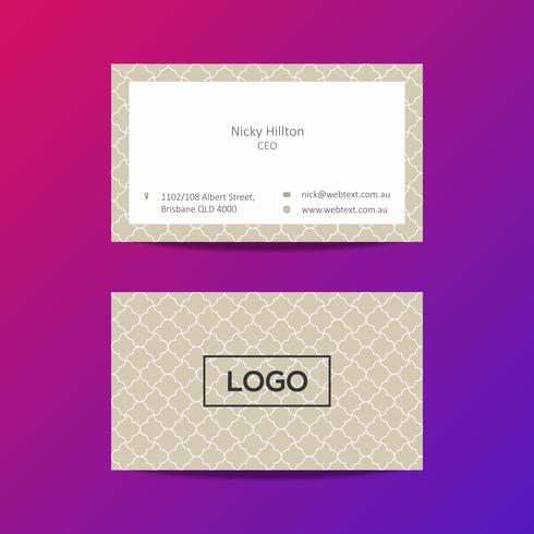Professional Business Card Design Template  vector