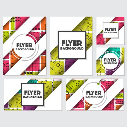 memphis background style Design Template vector