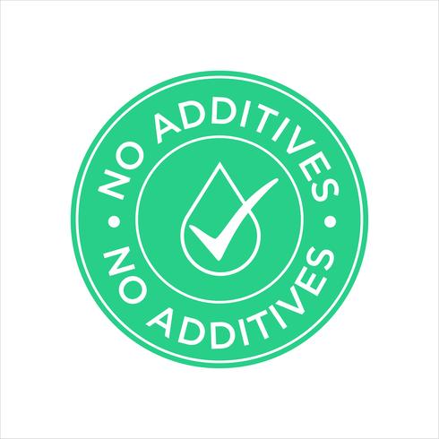 Additives free. vector