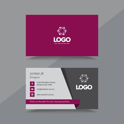 Professional Business Card Design Template  vector