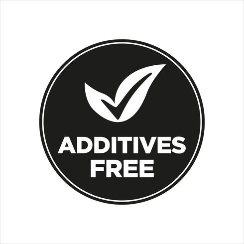 Additives free. vector