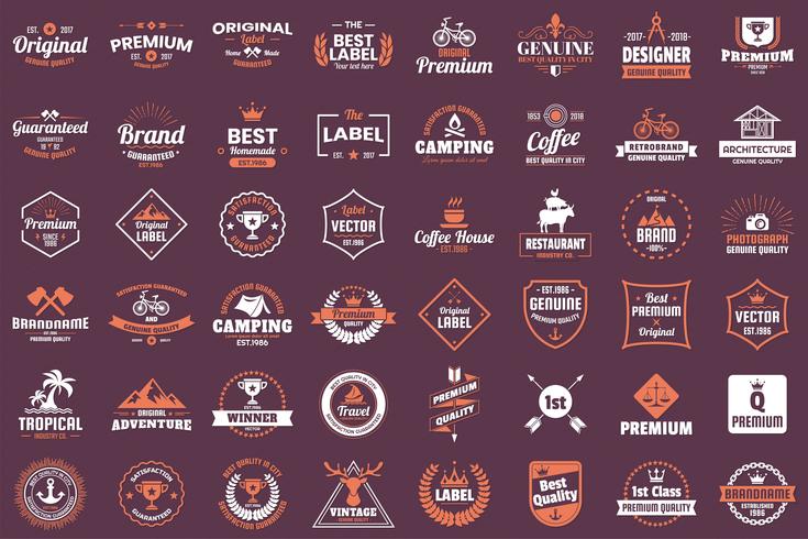 Vintage Retro Vector Logo for banner