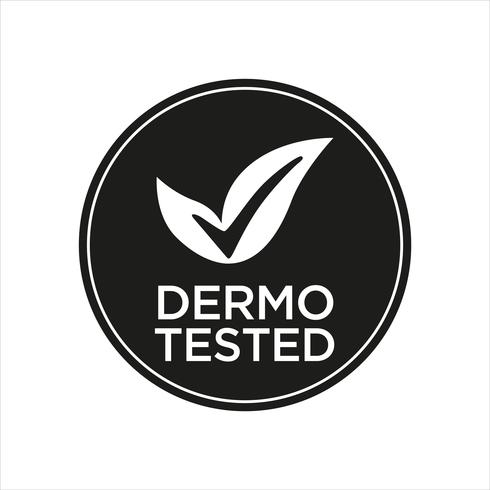 Dermatologically Tested icon vector