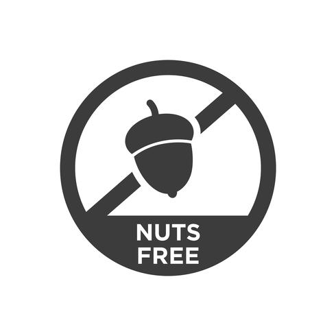 Icono de nueces gratis. vector