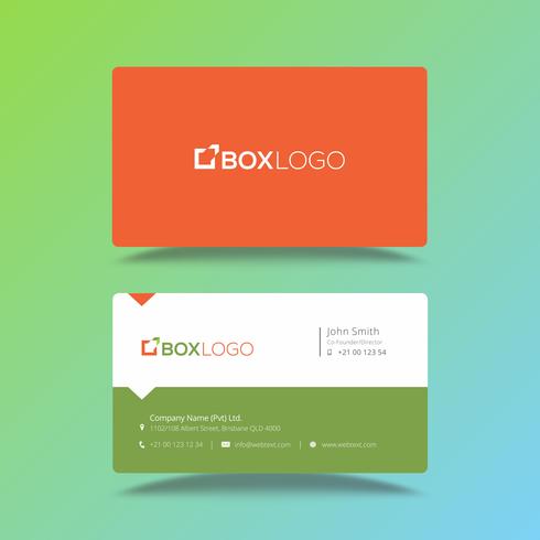 Plantilla de diseño de tarjeta profesional vector