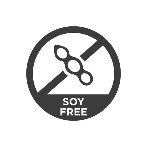 Soy free icon.  vector