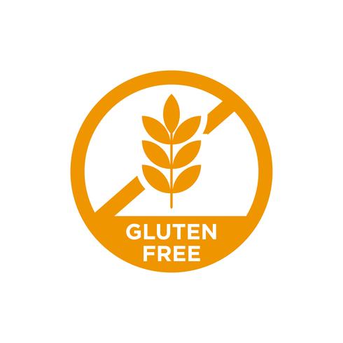 Ícono sin gluten vector