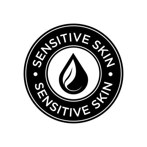 Sensitive skin icon.  vector