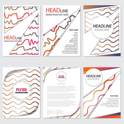 fresh background flyer style background Design Template vector