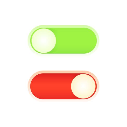 Design a power on off button for your application. Vector flat illustration