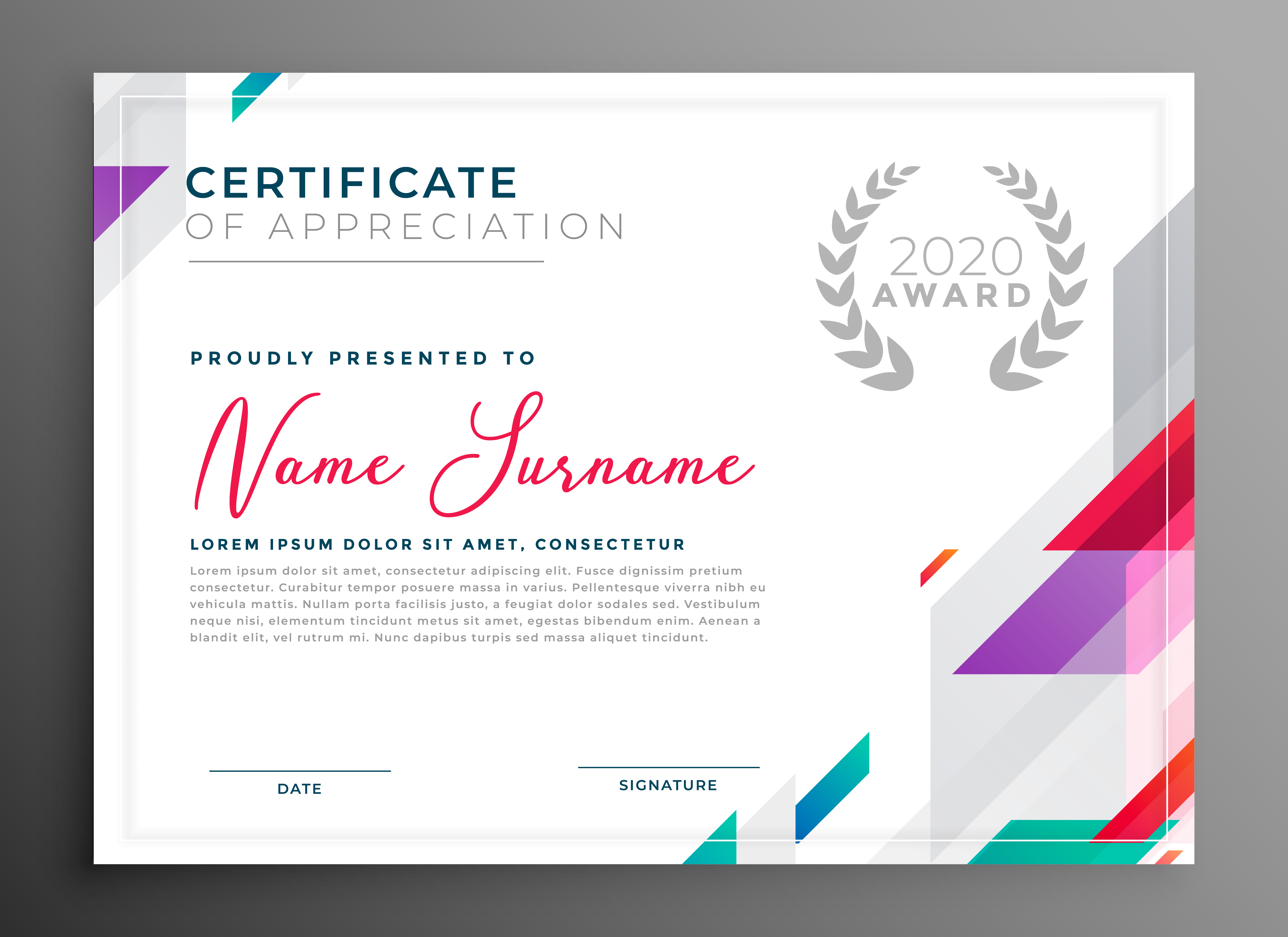  Certificate Certificate Template Certificate Modern Certificate Vrogue
