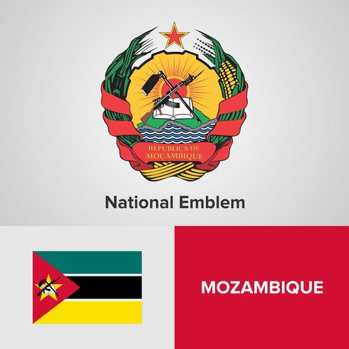 National Emblem, Map and flag  vector