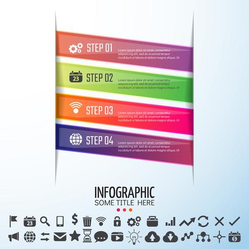 Plantilla de diseño de infografías vector