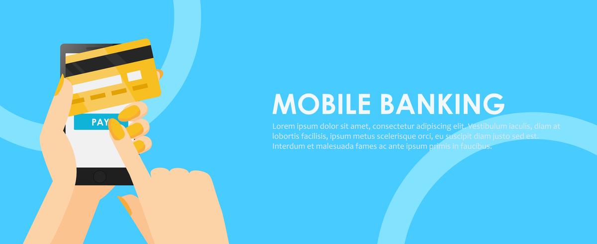 Phone In Hands With A Credit Card Payment Online From Mobile